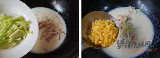 豆浆海鲜疙瘩汤的做法