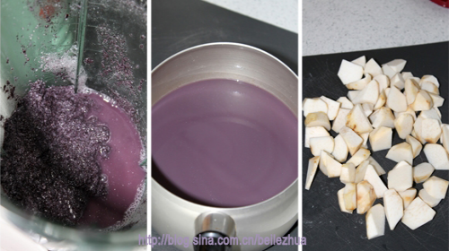 香芋紫米露的做法
