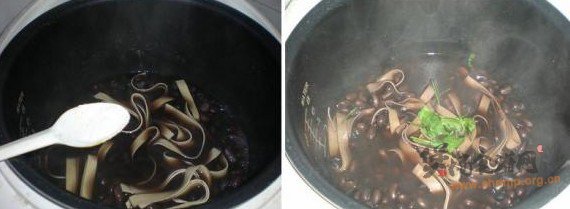 黑豆腐皮汤的做法