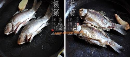 (2)鲫鱼萝卜汤的做法