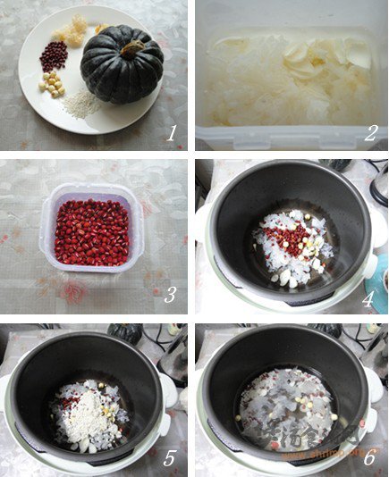 银耳百合红豆粥的做法
