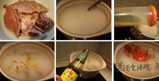 花蟹煲粥的做法