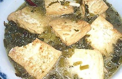 雪菜煲豆腐的做法
