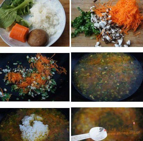 青菜粥的做法