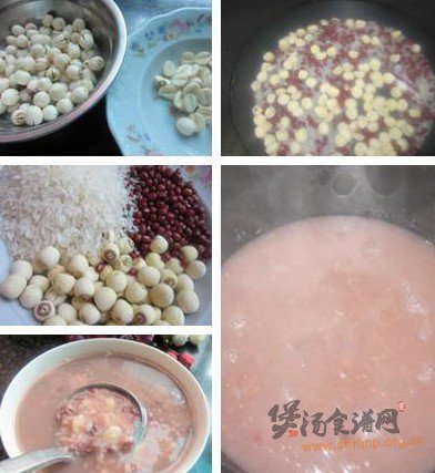 红豆莲子粥的做法