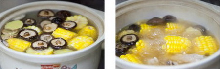香菇玉米肋排汤的做法