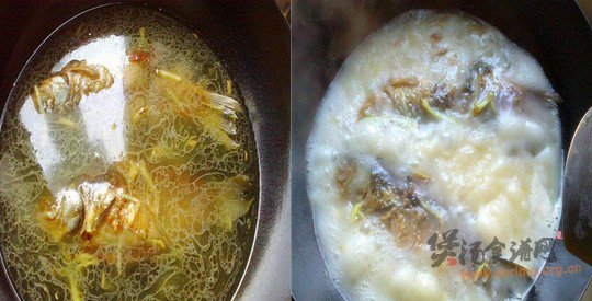 鲫鱼蘑菇汤的做法