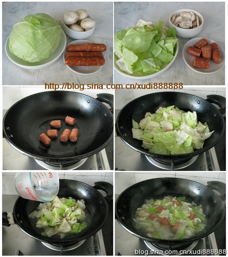 卷心菜蘑菇汤的做法