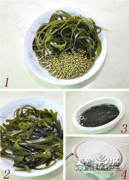 绿豆海带汤的家常做法的做法