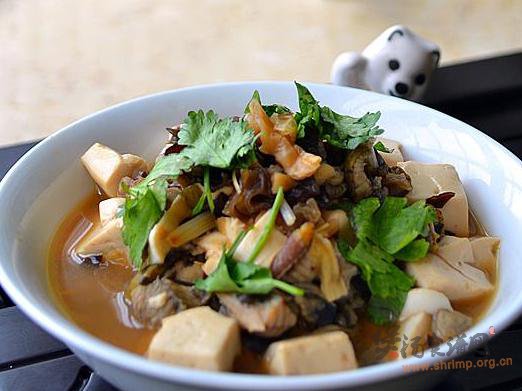 黄鳝海米炖豆腐的做法