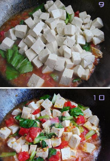 快手茄汁炖豆腐的做法