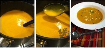 鲜辣南瓜浓汤的做法