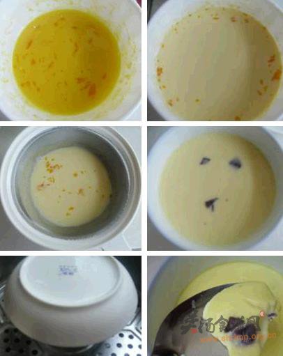 紫薯牛奶炖蛋的做法