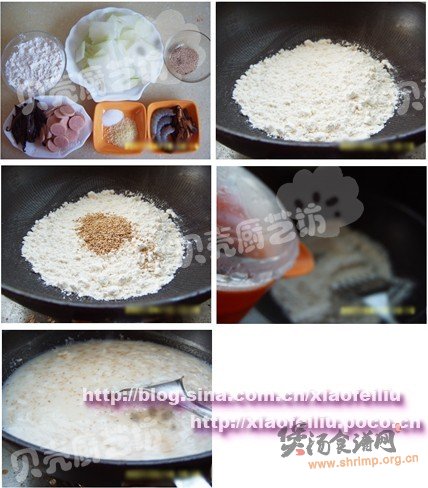 芝香鲜虾冬瓜炒面汤的做法