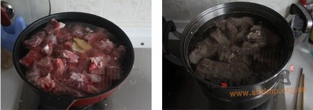 番茄玉米排骨汤的做法