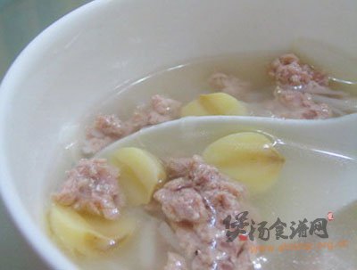 莲子百合瘦肉汤的做法