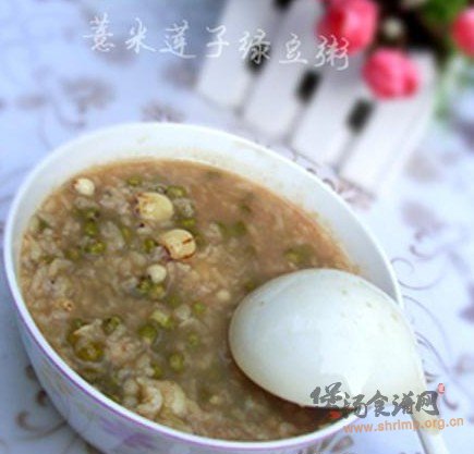 薏米莲子绿豆粥的做法