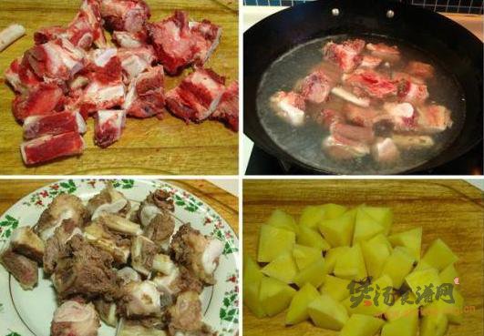 牛脆骨炖土豆的做法