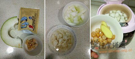 百合干贝冬瓜汤的做法