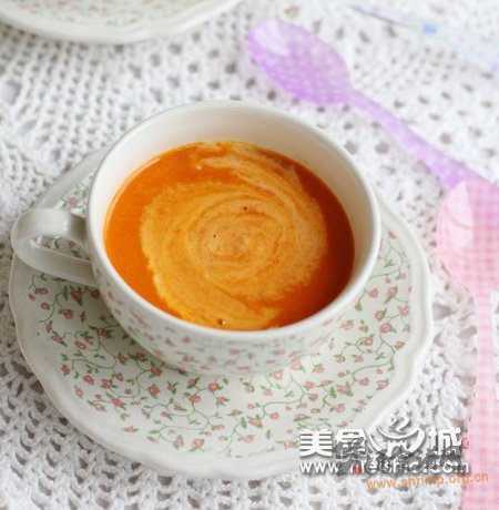 松仁甜椒浓汤的做法