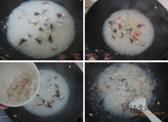 香菇鳕鱼粥的做法