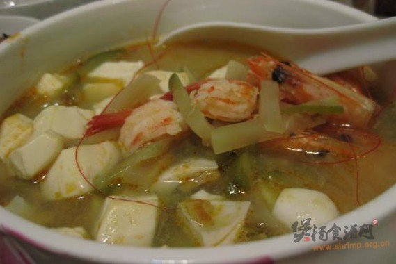 鲜虾豆腐汤的做法