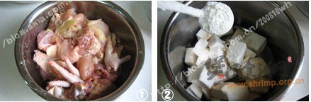 杏鲍菇豉香鸡煲的做法