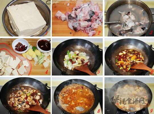 安康鱼炖豆腐的做法