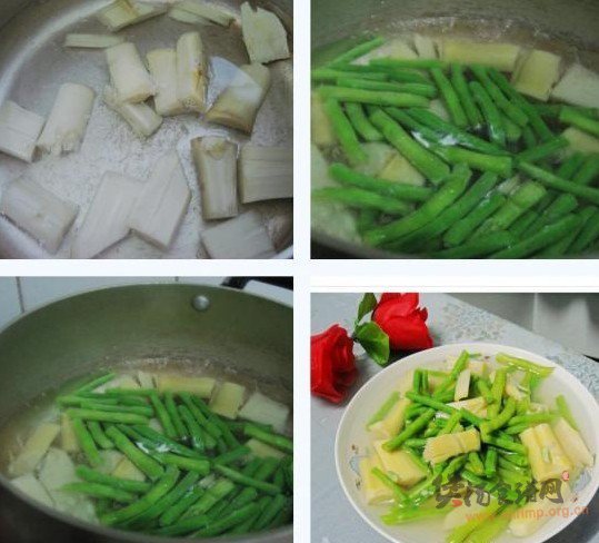 豇豆鞭笋汤的做法