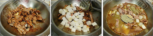 青咖喱炖羊排的做法