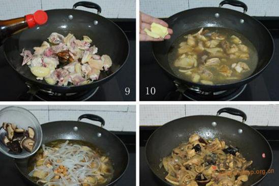 干贝粉条炖土鸡的做法