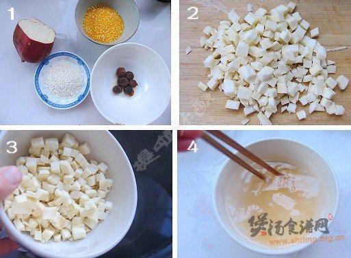 苞谷糁红薯粥的做法