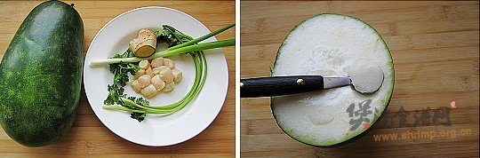鲜贝冬瓜汤的做法