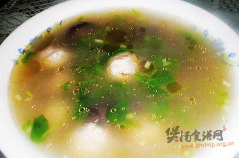 香菇虾丸汤的做法