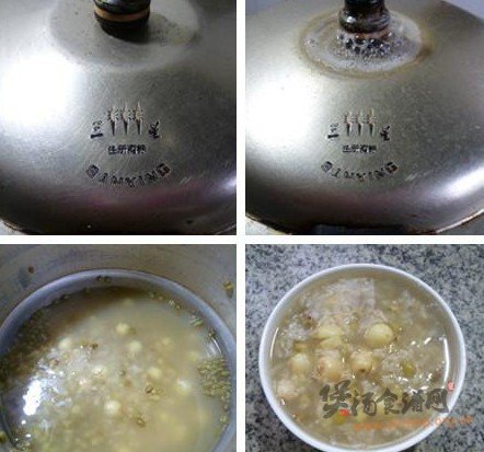绿豆莲子大米粥的做法