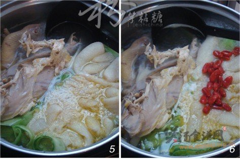 玉带竹荪鸡汤的做法