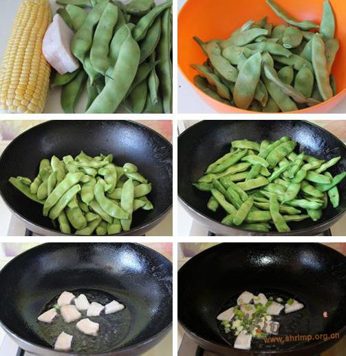 豆角炖玉米的做法