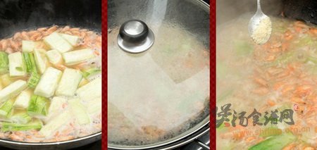 河虾煮丝瓜的做法