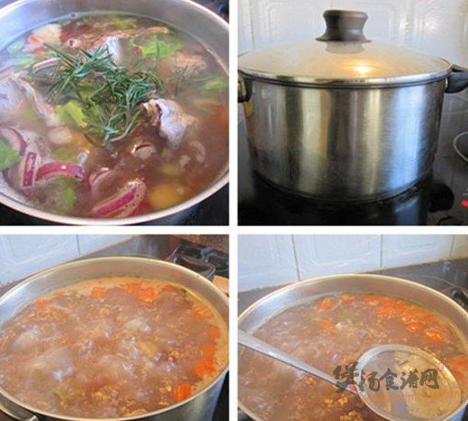 迷迭香杂菜羊骨汤的做法