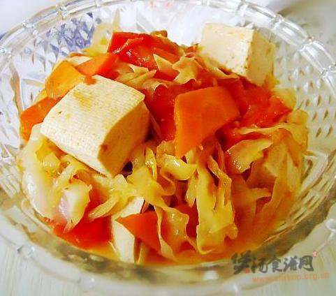 杂蔬炖豆腐的做法