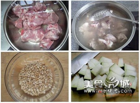 冬瓜薏米煲龙骨的做法