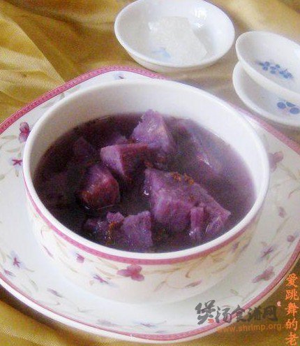 桂花冰糖紫薯汤的做法
