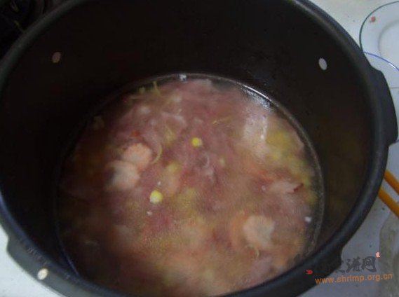 玉米鲜虾粥的做法
