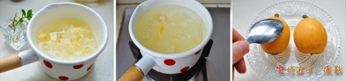 枇杷雪梨银耳百合甜汤的做法