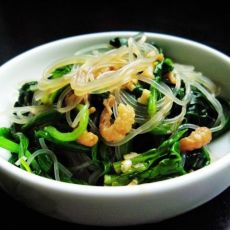 蒜香海米拌菠菜的做法