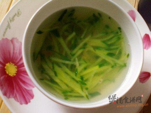 虾米黄瓜汤的做法