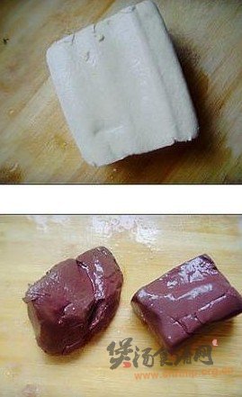羊血豆腐汤的做法