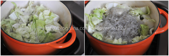 冬季烫煲牛肉粉条白菜煲的做法
