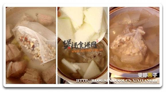 薏米冬瓜芡实猪骨汤的做法