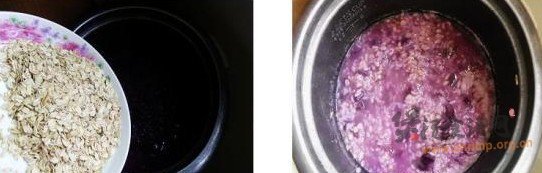 紫薯燕麦粥的做法